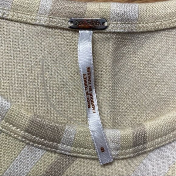 FREE PEOPLE Ivory Striped Sidelines Tank Size Small - Picture 10 of 10